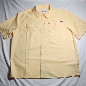 Eddie Bauer Men’s Fishing Shirt Large – Short Sleeve Button Front Outdoor Hiking